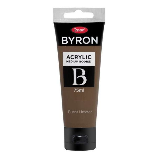 Picture of Jasart Byron Acrylic Paint 75ml Burnt Umber