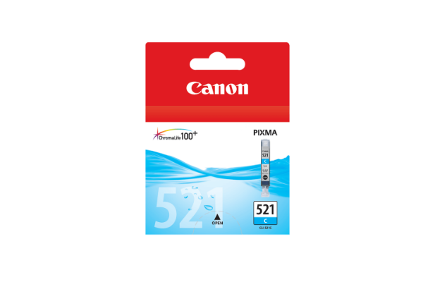 Picture of Canon CLI-521 Ink Cartridge, Cyan (CLI-521C)