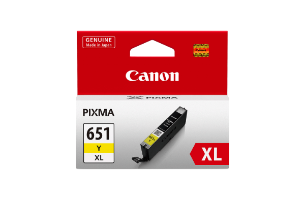 Picture of Canon CLI-651XL Ink Cartridge, Yellow (CLI-651XLY)