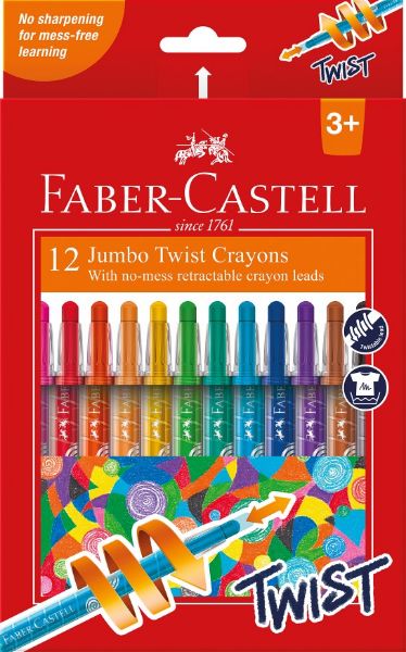 Picture of Faber-Castell Jumbo Twist Crayons 12-Pack