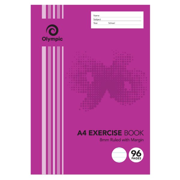 Picture of Exercise Book Olympic A4 8mm Ruled 96pg