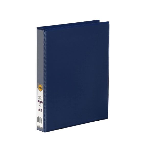 Picture of Marbig Clearview Insert Binder A4 4D Ring 25mm Blue