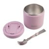 Picture of Oasis Stainless Steel Double Wall Insulated Food Flask W/ Quick Release Lid & Spork 500ml Blush