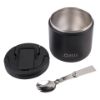 Picture of Oasis Stainless Steel Double Wall Insulated Food Flask W/ Quick Release Lid & Spork 500ml Black