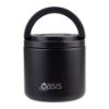 Picture of Oasis Stainless Steel Double Wall Insulated Food Flask W/ Quick Release Lid & Spork 500ml Black