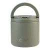 Picture of Oasis Stainless Steel Double Wall Insulated Food Flask Quick Release Lid & Spork 500ml Olive Green