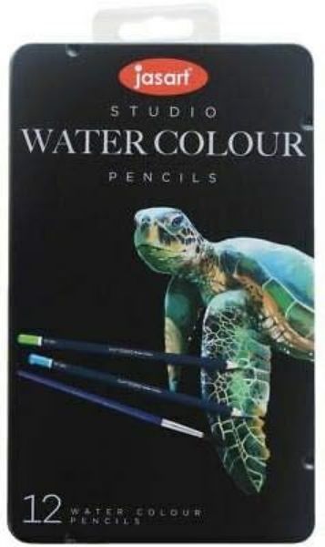 Picture of Jasart Studio Watercolour Pencils Tin 12